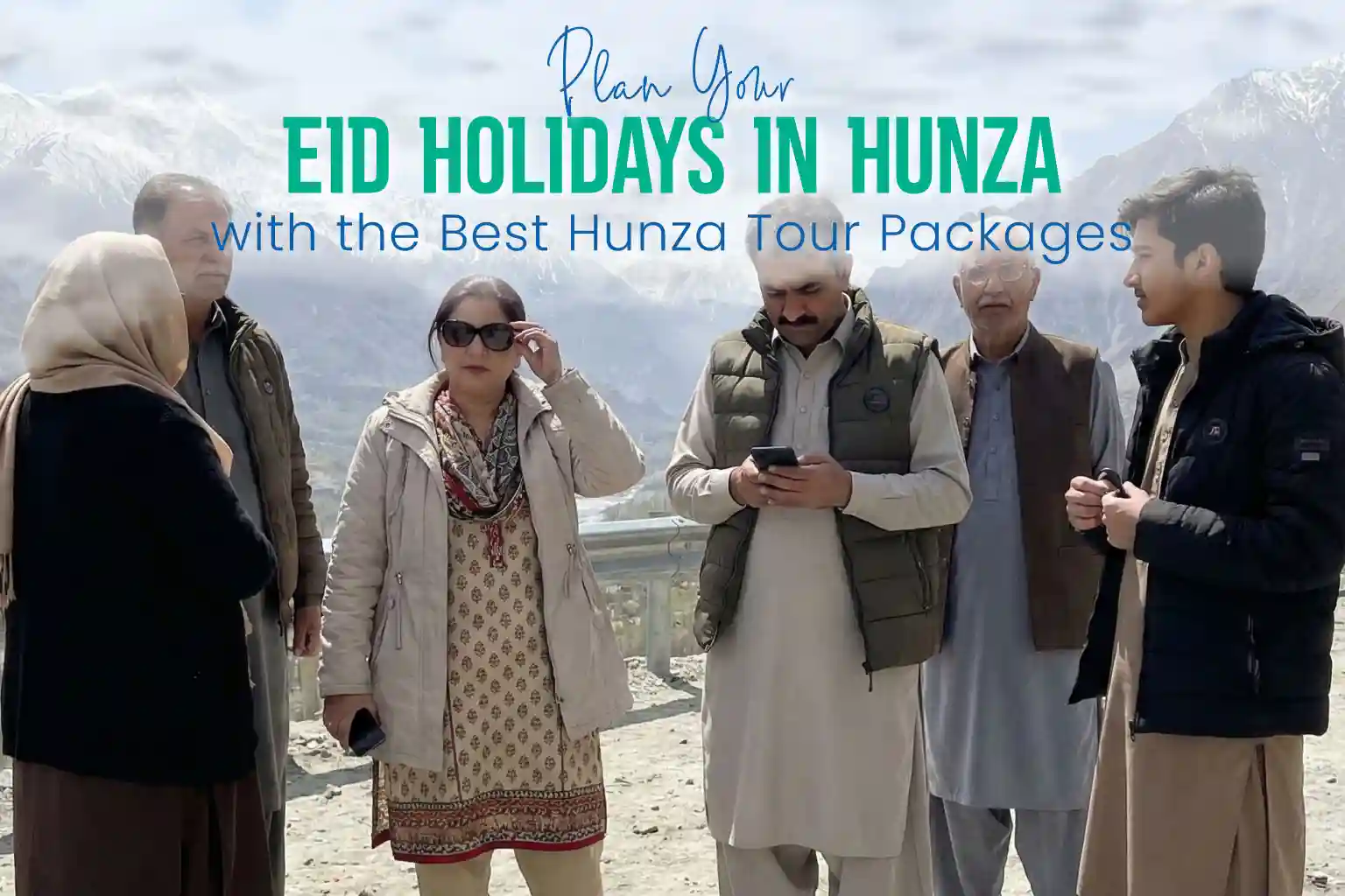 Family enjoying Eid holidays in Hunza by the dreamial tours with scenic mountain views exploring Hunza tour packages in Pakistan